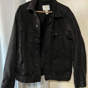 Black denim jacket